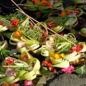 Offerings in Bali 